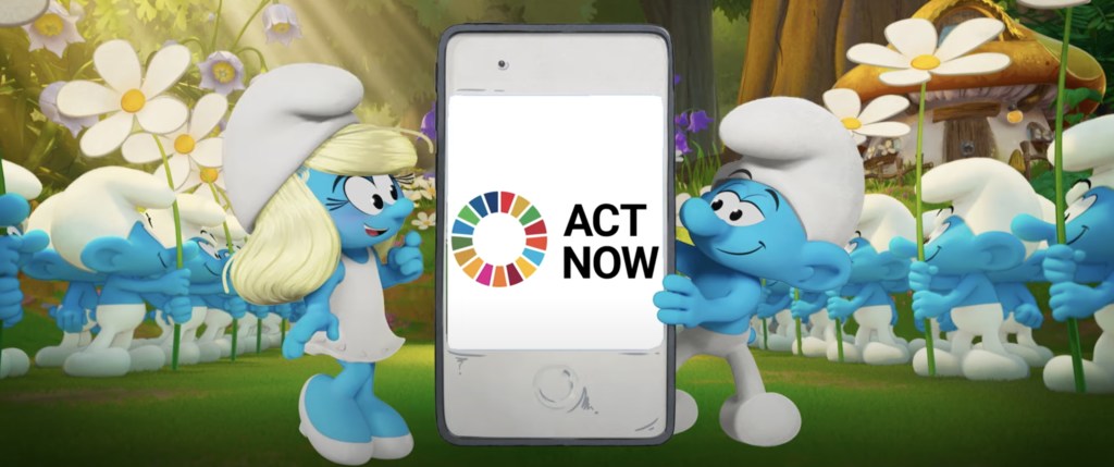 The Smurfs are joining forces with the UN ActNow campaign and UNICEF to encourage everyone, to Speak Up and Speak Out to create a blueprint for a better world for all.